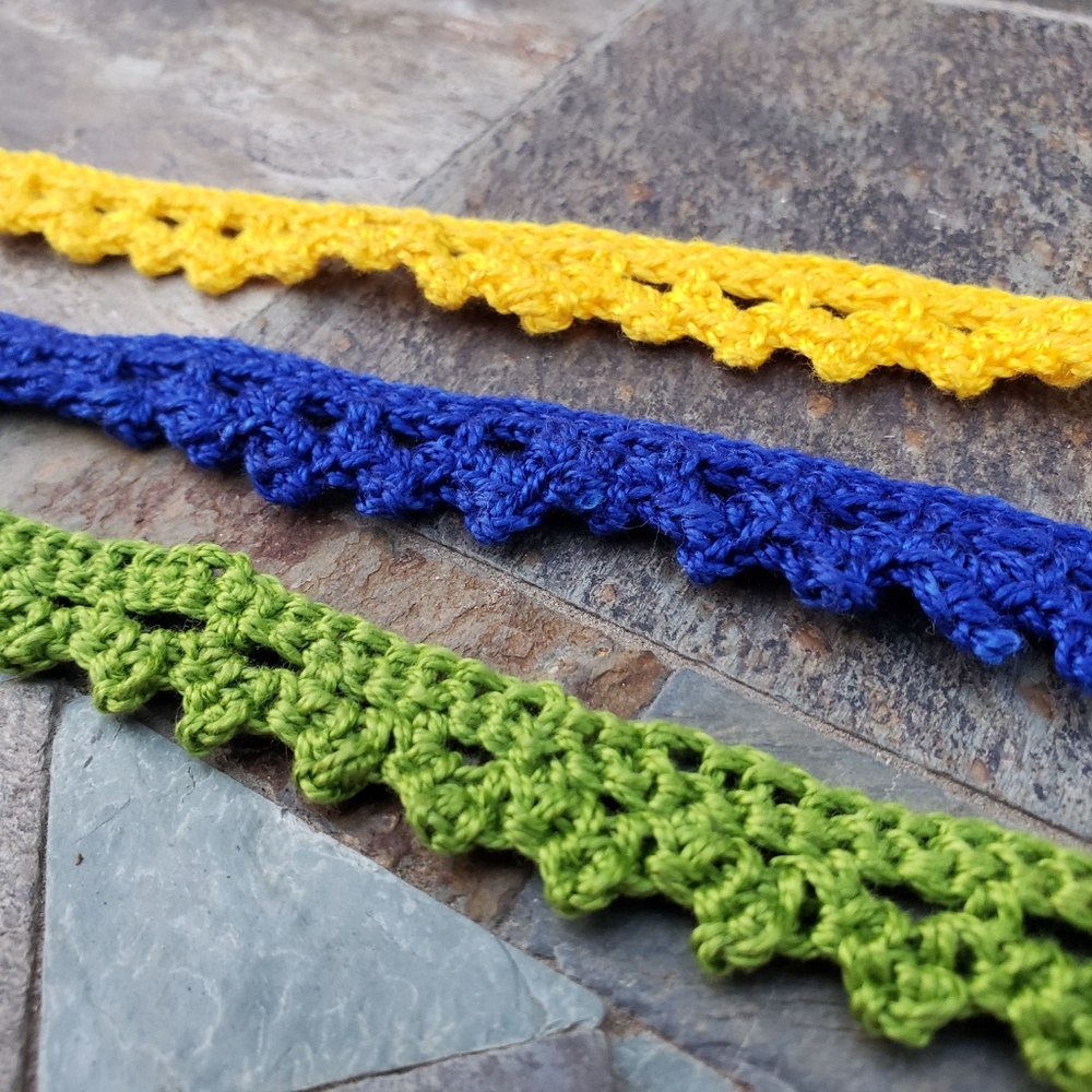 ☆ 3 colors! Soft Cotton Chokers Hand Crocheted ☆